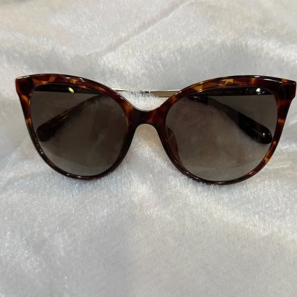 Gorgeous Kate Spade Sassari Havana Cat Eye Butterfly Sunglasses NWT - Picture 9 of 16